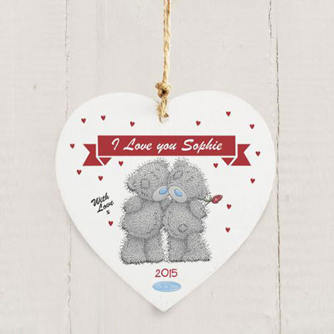 Personalised Me to You Wooden Love Heart Couple Plaque Extra Image 3